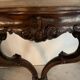 Wood and marble wall console