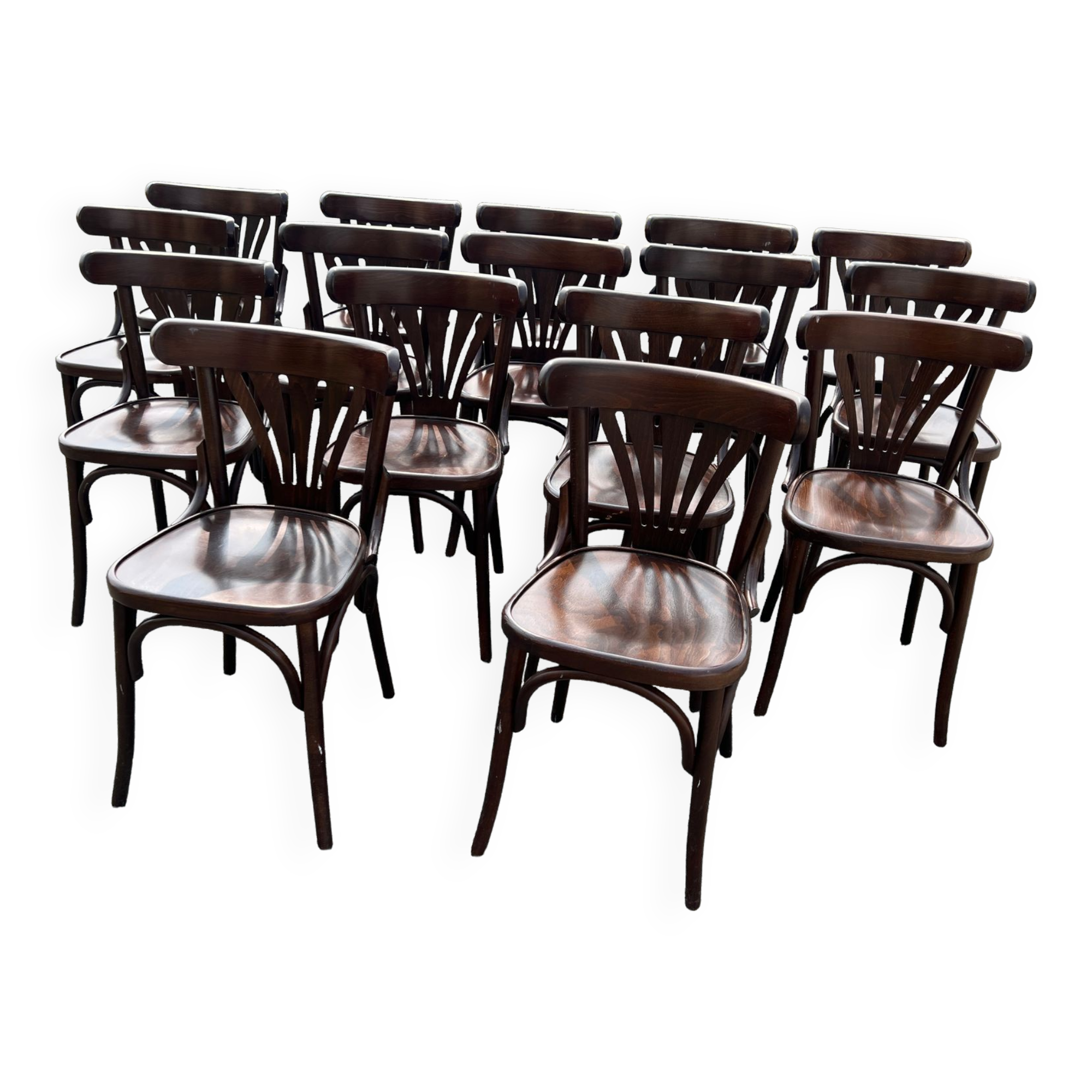 Set of 16 bistro chairs