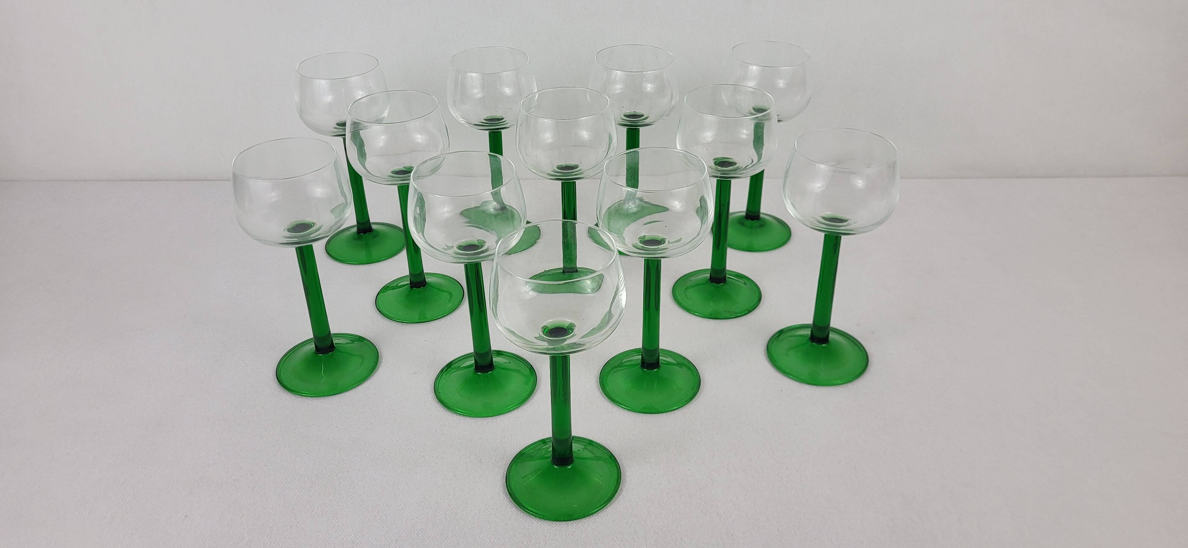 6 Alsace wine glasses 1970s