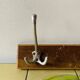 Vintage wooden wall coat rack - triple hook