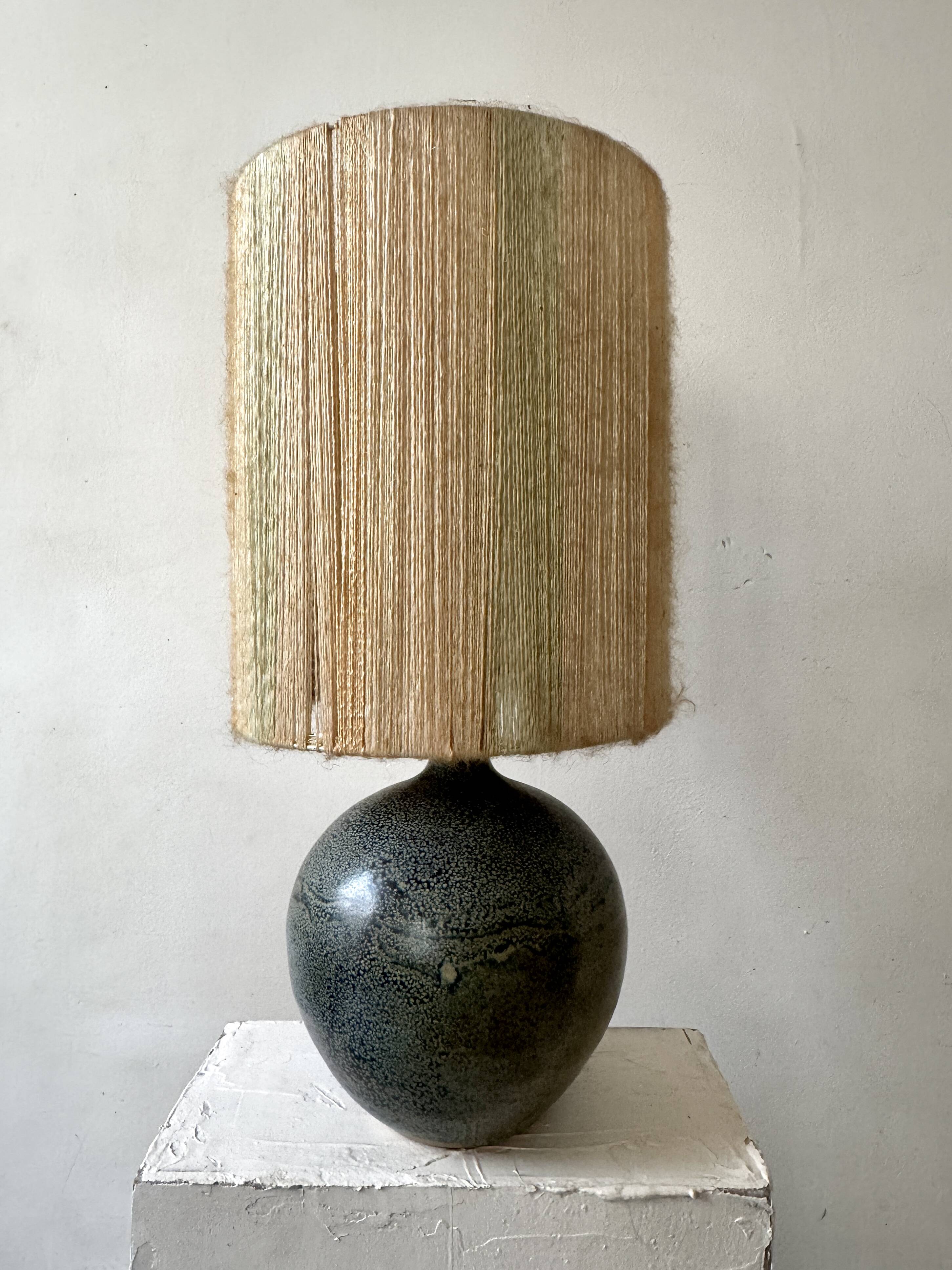 Table lamp in ceramic by Annie Maume and Robert Héraud, La Borne 1950.