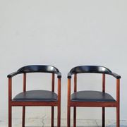 Pair of Scandinavian designer armchairs - 1970s