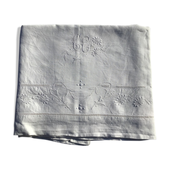 Bridal sheet CC linen daisies 220X329