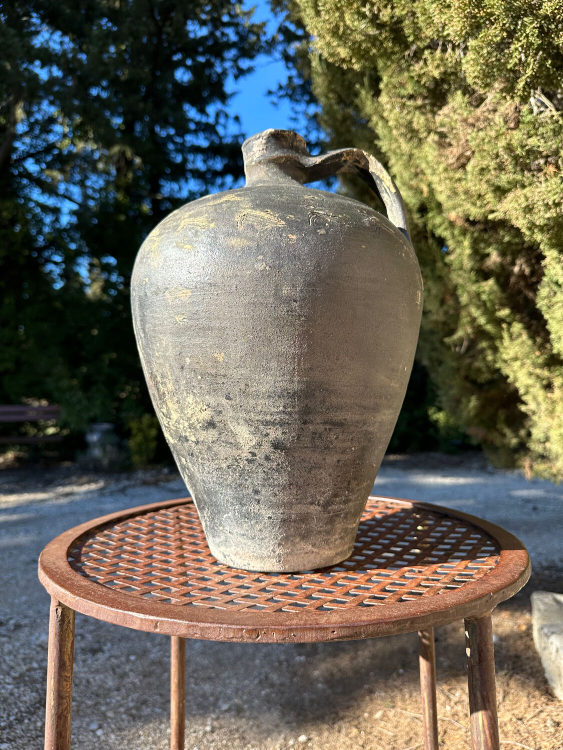 Ancient 19th-century terracotta jug