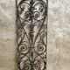 Old iron door grille window grille