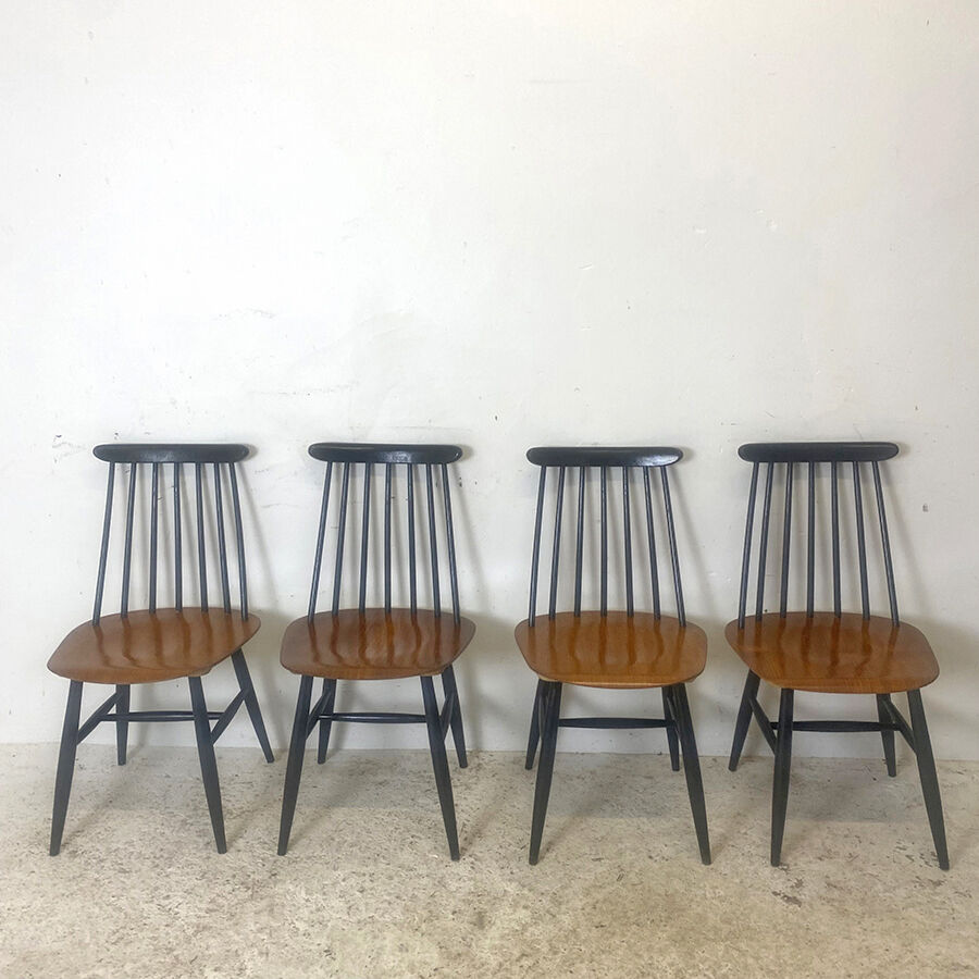 Set of 4 vintage chairs 60's