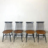 Set of 4 vintage chairs 60's