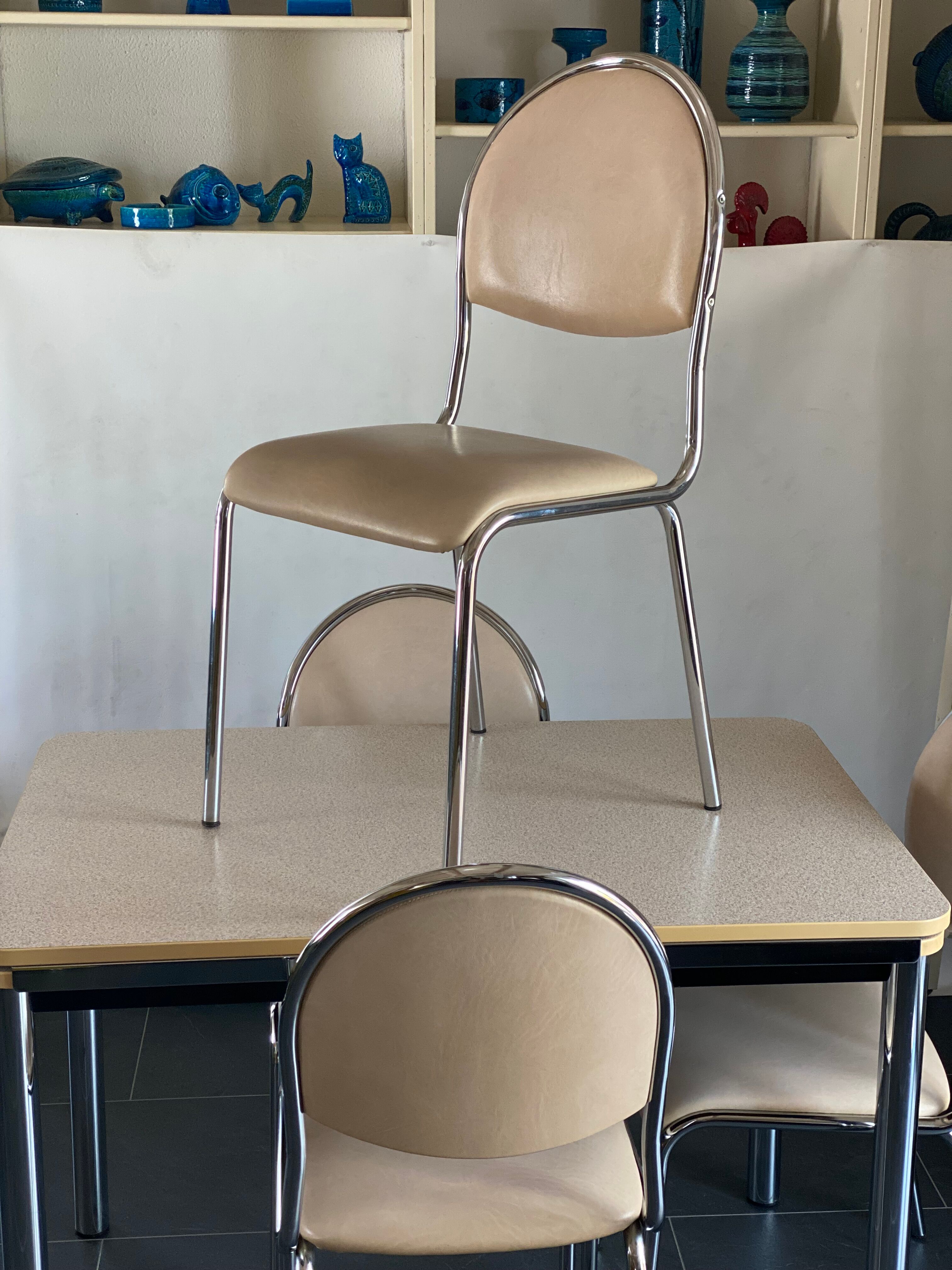 Vintage Formica Top Table and 4 Chairs
