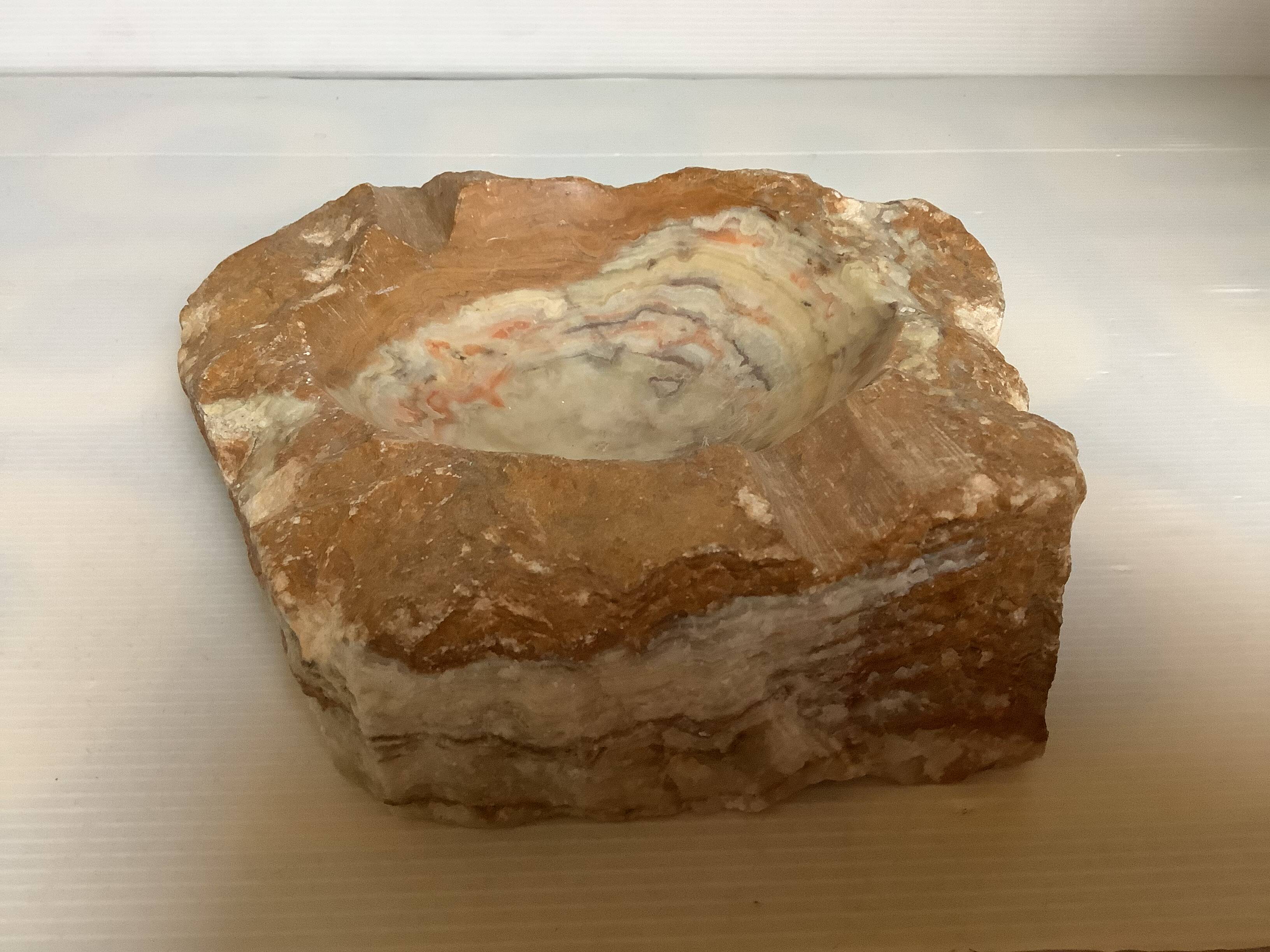 Large natural stone ashtray/trinket tray