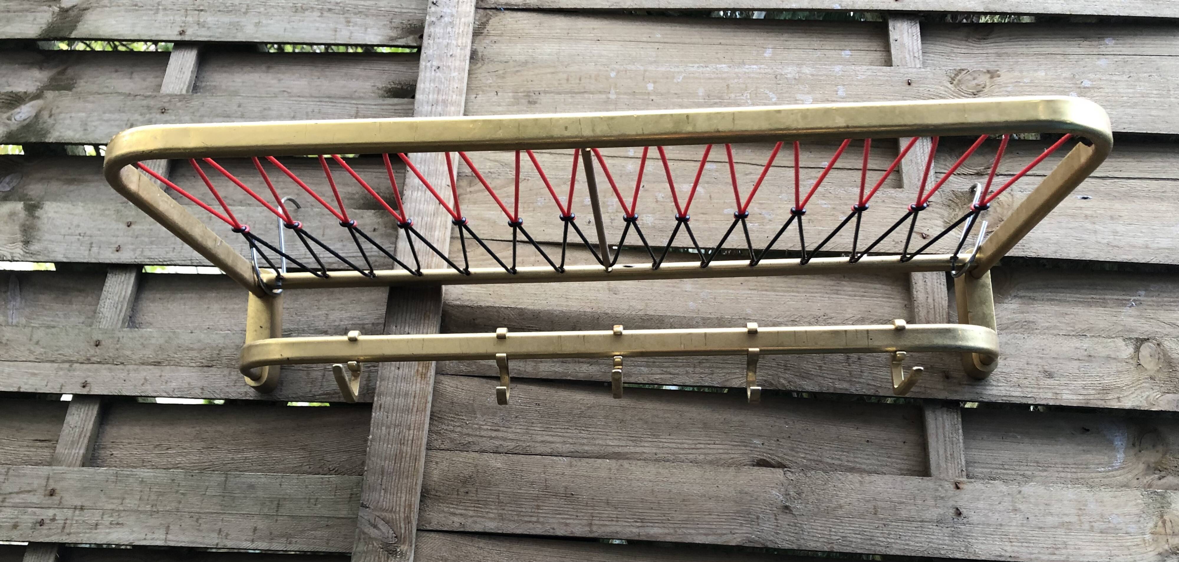 Wall coat rack sncf scoubidou 60s vintage