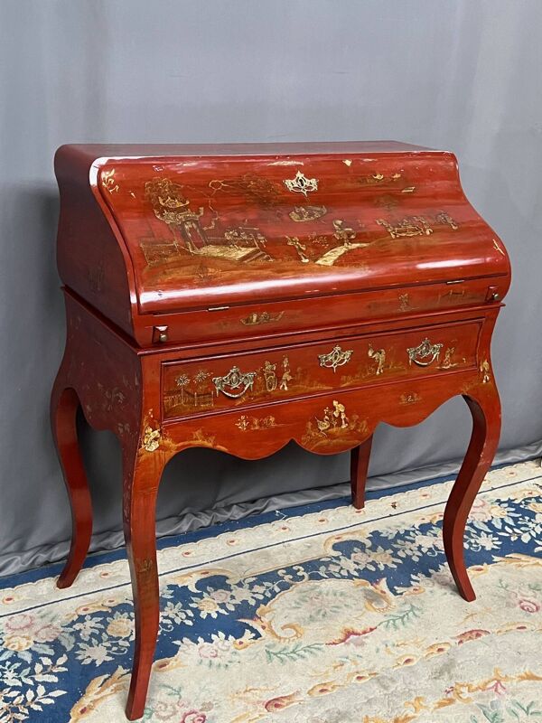 Secrétaire chinois ancien. Peint à la main.