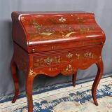 Antique Chinese secretary desk. Hand-painted.