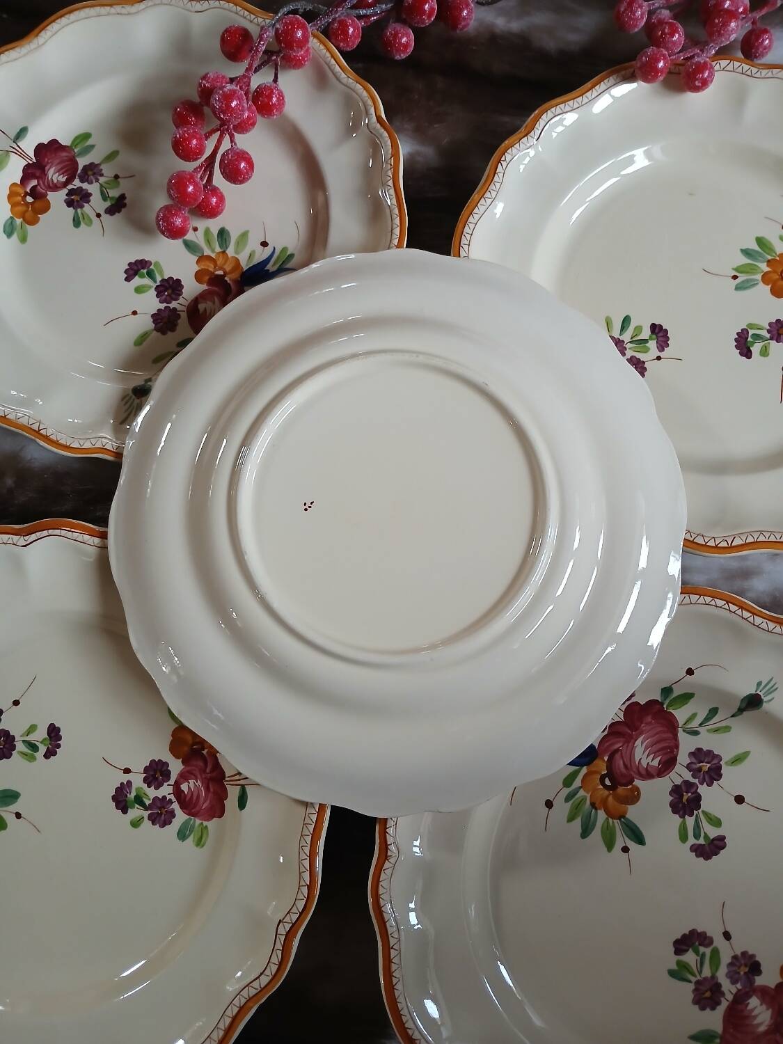 10 vintage Longchamp dinner plates