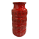Vintage geometric red ceramic vase Scheurich WG