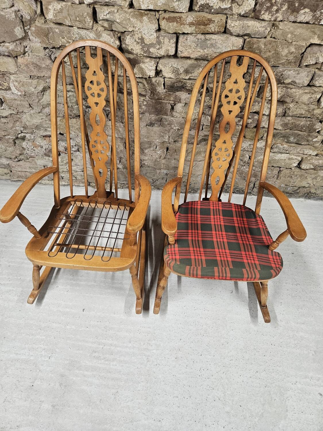Pair of Windsor Rocking Chairs