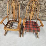 Pair of Windsor Rocking Chairs