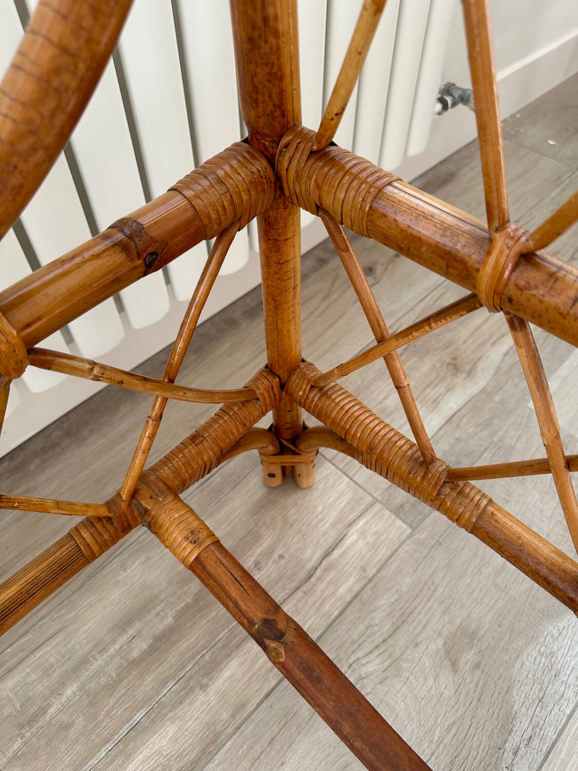 Bamboo and rattan bed