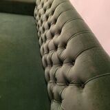 Banquette capitonnée vert sapin