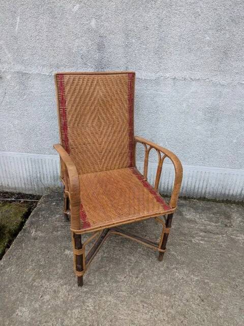 Wicker armchair