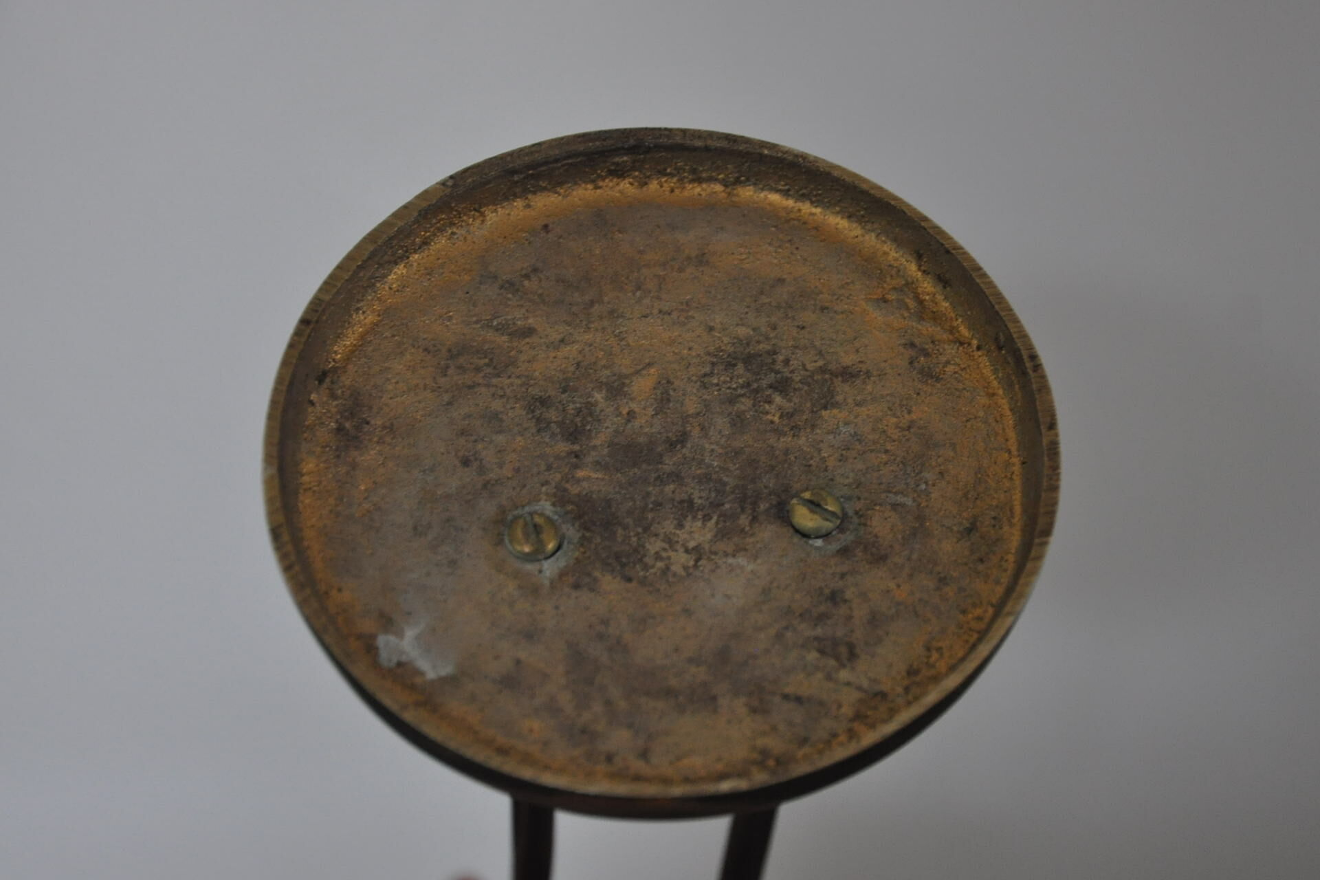 Vintage bronze statue wader