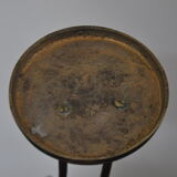 Vintage bronze statue wader