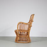 1950s rattan armchair from the Netherlands