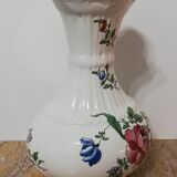 Ceramic vase with floral decoration
