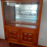 Sideboard showcase solid wood square pattern