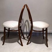 Paire de chaises August Thonet en bois courbé par Thonet Bros