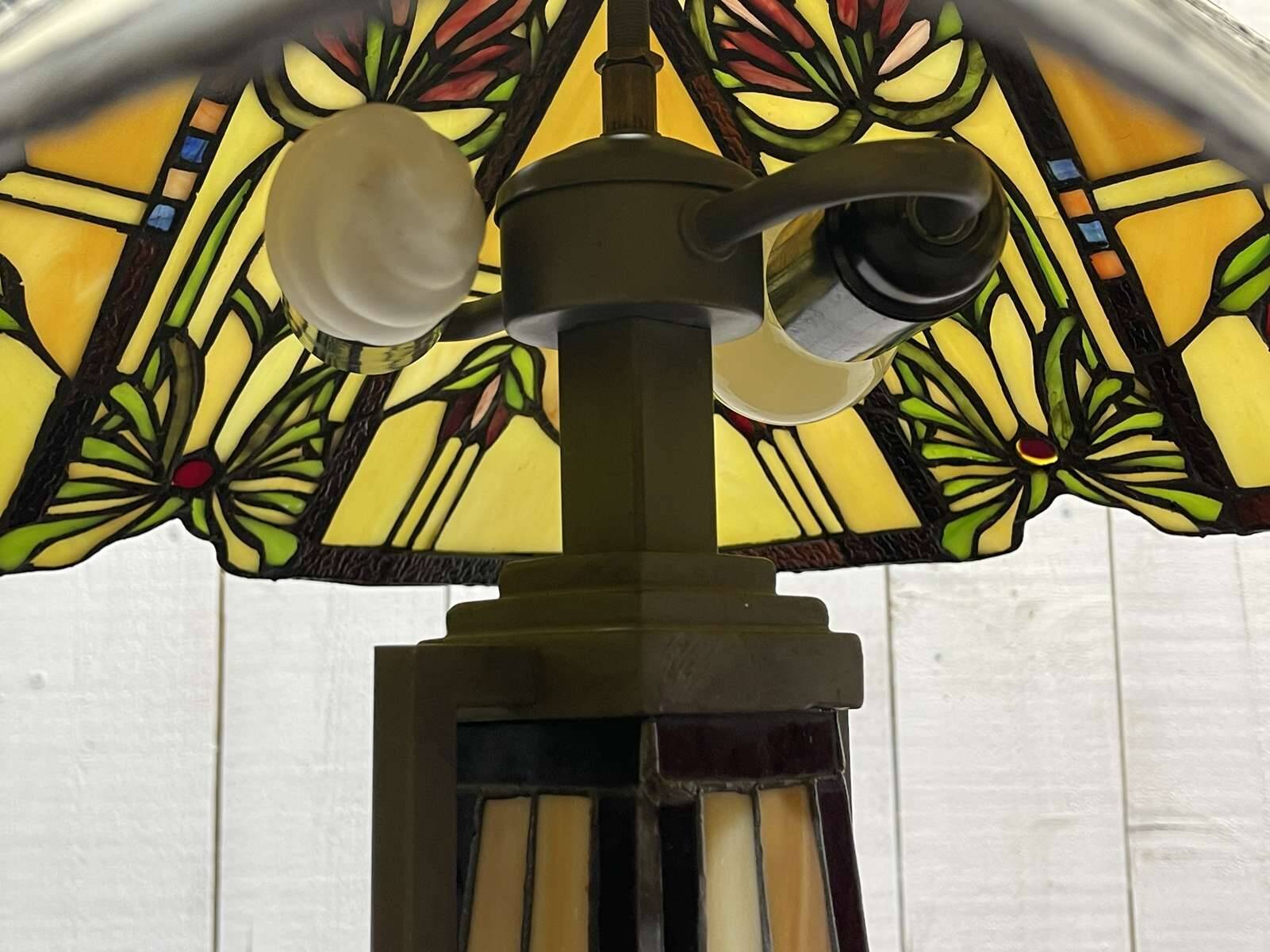 Modern Tiffany style lamp with Art Deco decor