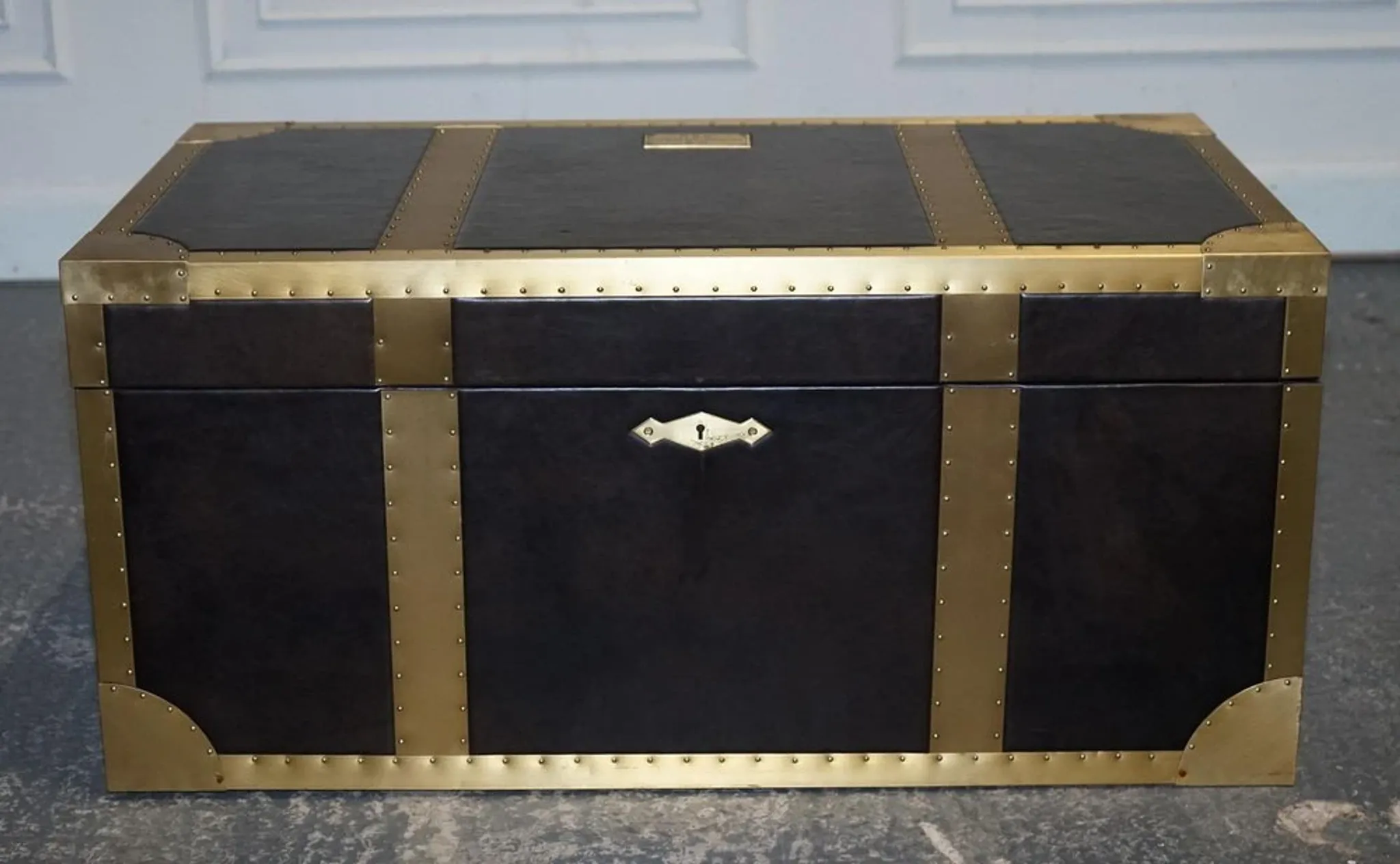 Cumberland Storage Chest with Red Velvet Lining by Timothy Oulton