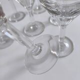 Set of 8 stemmed glasses 1960
