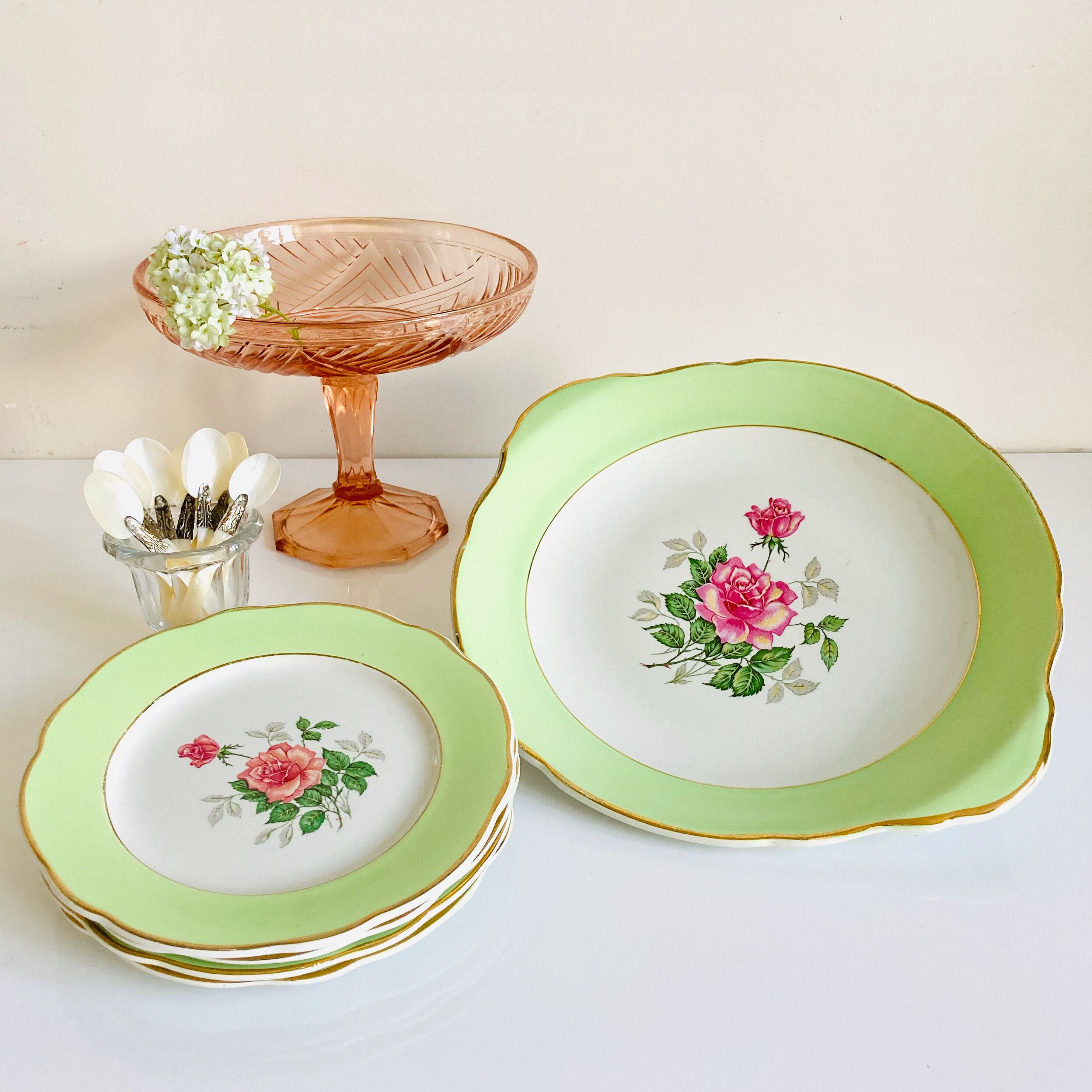 Lunéville dessert service flat and plates