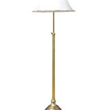 Edwardian Copper and Brass Floor Standard Lamp