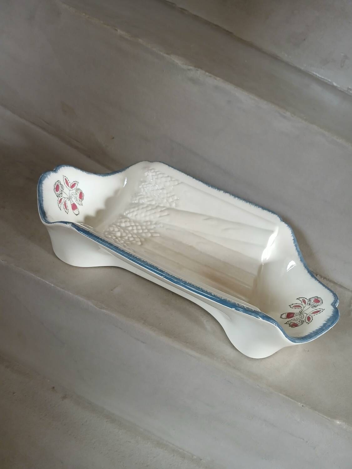 Antique asparagus dish