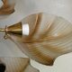 Shell-shaped Murano chandelier