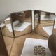Barber triptych mirror 82x34cm