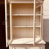 White patina glazed sideboard