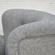 1950s, Danish relax chair by Fritz Hansen, model 1518, grey furniture wool.
