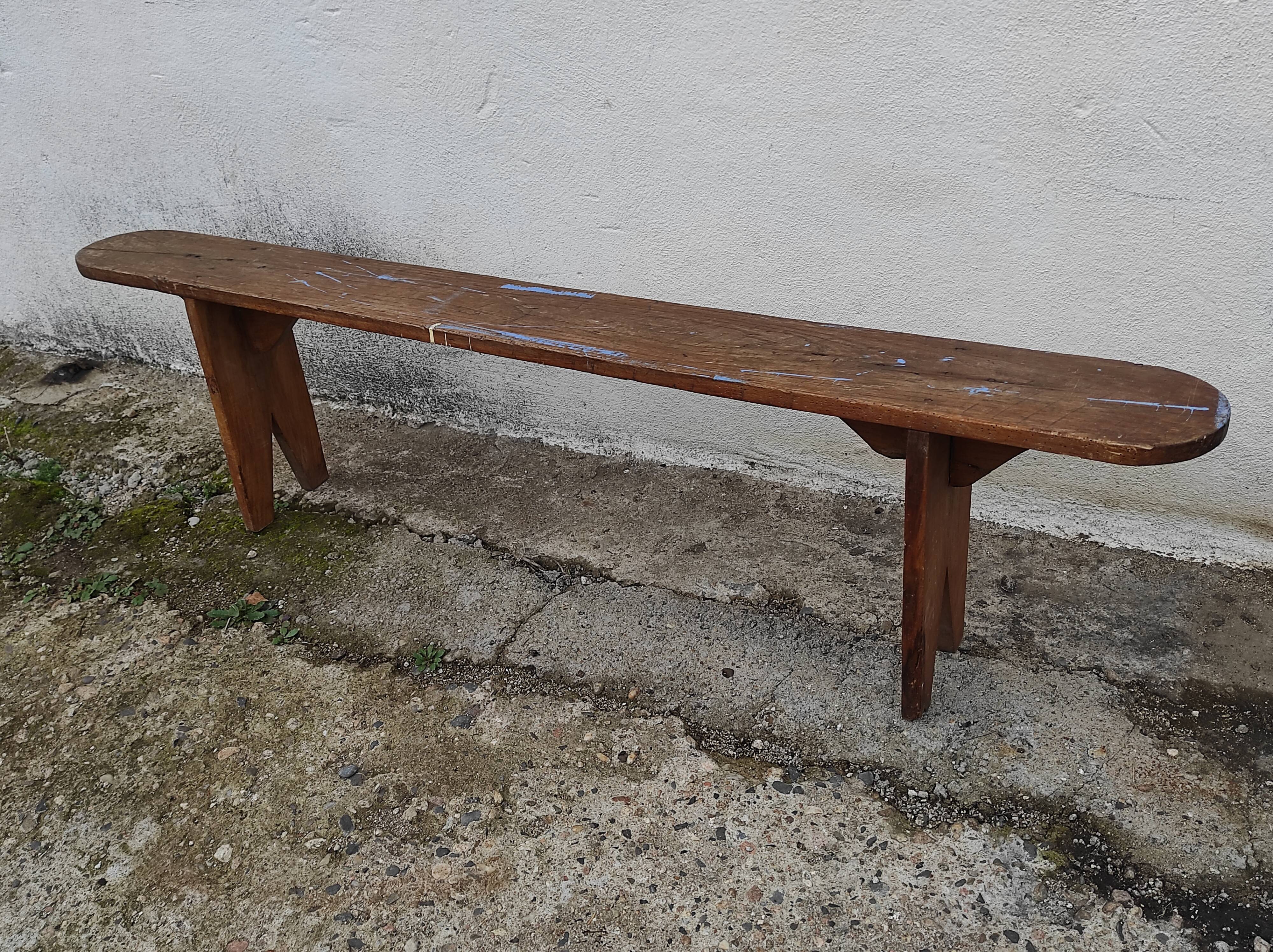 Old oak farmhouse bench