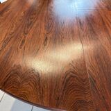 Table ronde extensible Palissandre Danemark vintage 1970