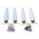 Pair of wall lamps, brass and opaline, vintage, Maison Lunel, 50s