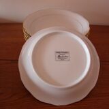 6 hollow plates of fine porcelain by Ph. Deshoulières