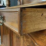 Parisian Louis Philippe period walnut bookcase sideboard circa 1830