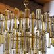 Paolo Venini two-tone chandelier, 3 levels, 1970, Italy
