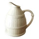 Pichet Tonneau Vintage, Barbotine blanc cassé