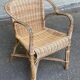Fauteuil rotin et osier adulte 1970