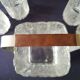 Lot of 4 whiskey glasses with its ice bucket frosted style