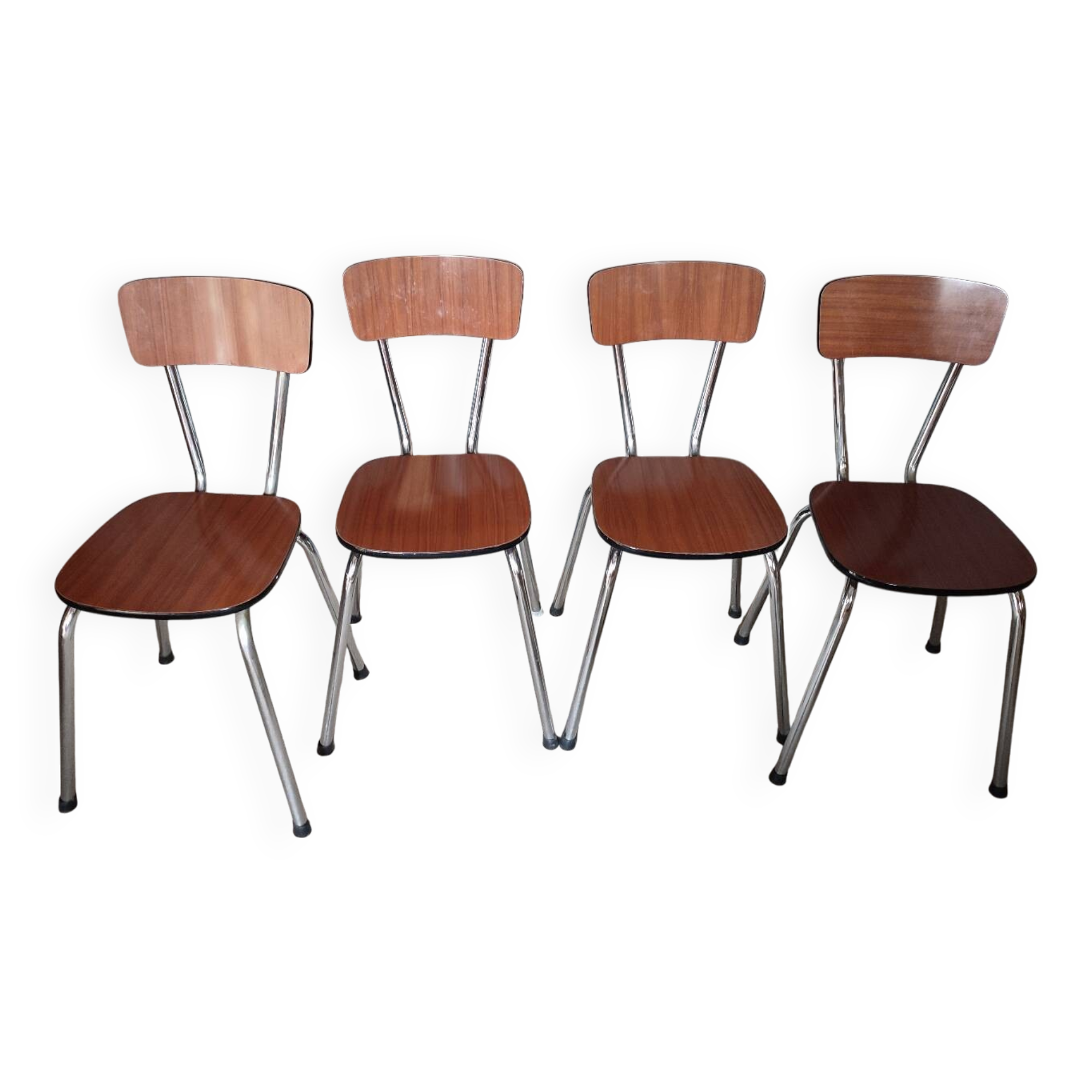 Lot de 4 chaises en formica