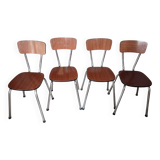 Lot de 4 chaises en formica